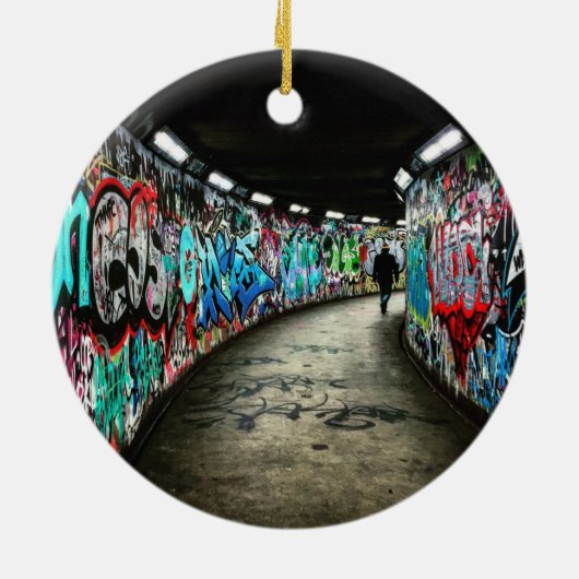 Subway Graffiti Art Keramik Ornament (Hinten)