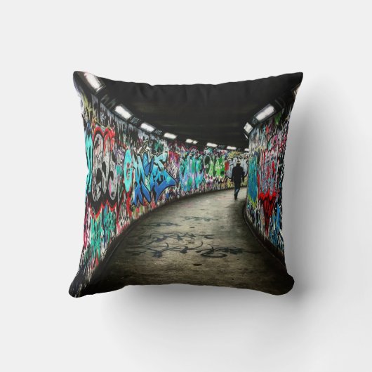 Subway Graffiti Art Kissen (Rückseite)