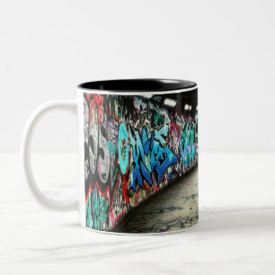 Subway Graffiti Art Zweifarbige Tasse