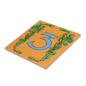 Subway Tiles Green Scroll Frame 3 Fliese (Seite)