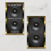 Subwoofer-Lautsprecher | Gold Metallic Trim Visitenkarte (Vorne/Hinten)