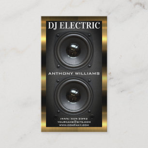 Subwoofer-Lautsprecher Gold Metallic Trim Visitenkarte