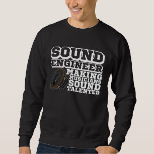 Subwoofer-Tontechniker-Audiosynthesizer-Musik m Sweatshirt