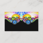 Subwoofers, die Musik in den Regenbogen-Farben Visitenkarte (Rückseite)