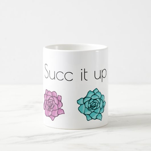 Succ es herauf Succulents Kaffeetasse (Mittel)
