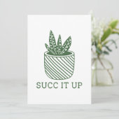 Succ it up dankeskarte (Stehend Vorderseite)
