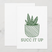 Succ it up dankeskarte (Vorne/Hinten)