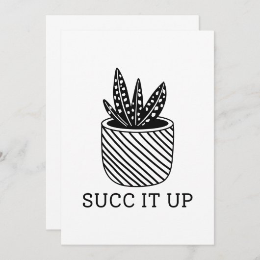 Succ it up dankeskarte (Vorne/Hinten)