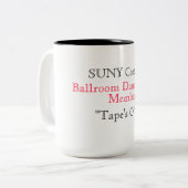 SUCC SUNY CORTLAND KAFFEE-TASSE ZWEIFARBIGE TASSE (Vorderseite Links)
