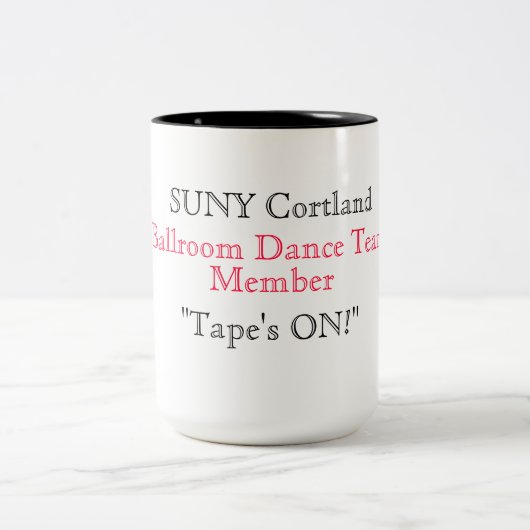 SUCC SUNY CORTLAND KAFFEE-TASSE ZWEIFARBIGE TASSE (Mittel)