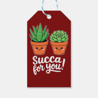 Succa For You – Cute Succulent Pun Geschenkanhänger
