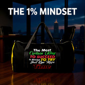 Succeed Always Try One More Time Duffle Bag