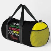 Succeed Always Try One More Time Duffle Bag (Rechte Ecke)
