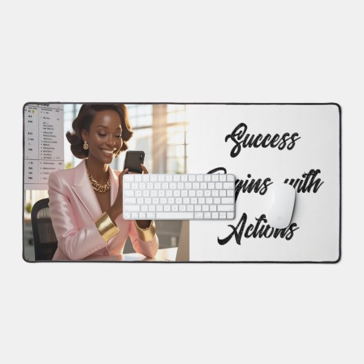 Success Begins with Actions... Deskmat (Tastatur & Maus)