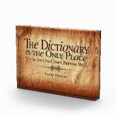 Success Comes Before Work Photo Block (Rechts)