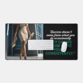 Success doesn't come from what you do occasionally schreibtischunterlage (Tastatur & Maus)