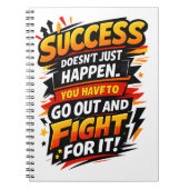 Success Fighter Quote Notizblock (Vorderseite)