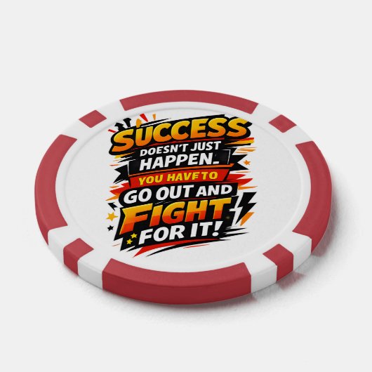 Success Fighter Quote Pokerchips (Einzeln)