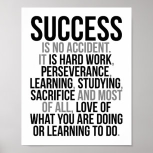 Success Is No Accident Poster