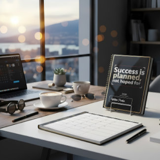 Success Is Planned, Not Hoped For” | Black & Gold  Planer