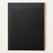 Success Is Planned, Not Hoped For” | Black & Gold Planer (Rückseite)