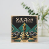 Success Is The Best Revenge Einladung (Stehend Vorderseite)