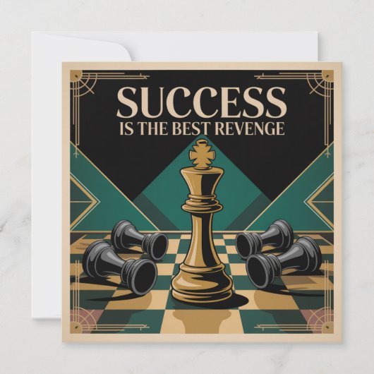 Success Is The Best Revenge Einladung (Vorderseite)