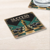 Success Is The Best Revenge Rechteckiger Pappuntersetzer (angewinkelt)