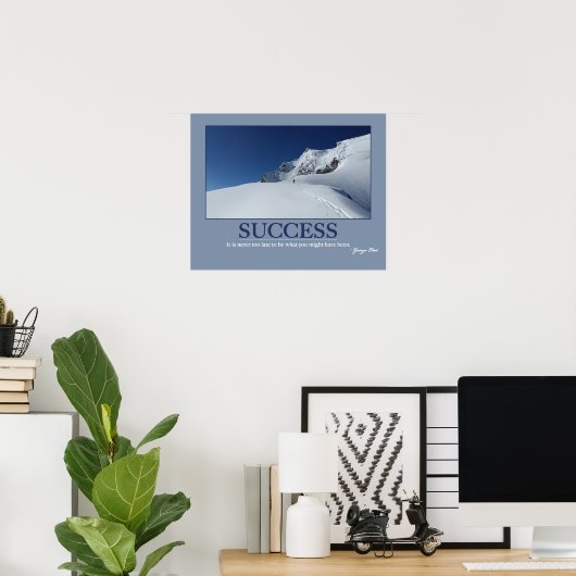 SUCCESS ~ Motivation Quote Poster (Heimbüro)