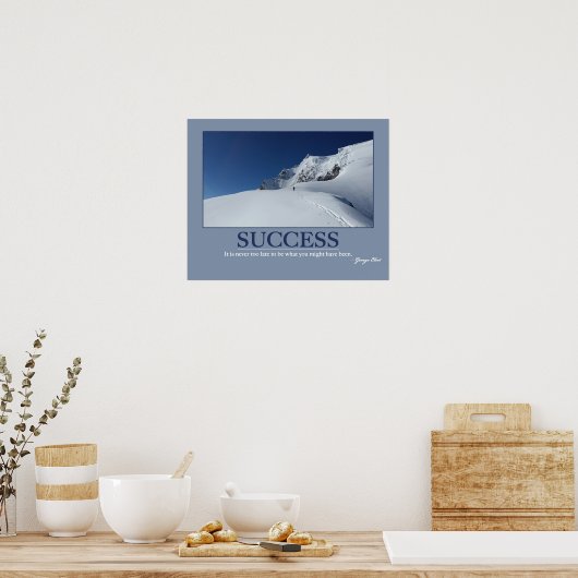 SUCCESS ~ Motivation Quote Poster (Küche)
