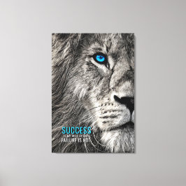 Success My Only Option Motivational Quote Canvas Leinwanddruck