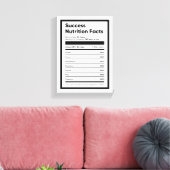 Success Nutrition Fakten Motivierend Wall Art Leinwanddruck (Insitu (Wohnzimmer))