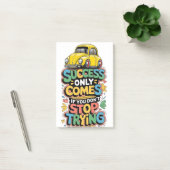 success only comes if you dont stop trying en deux post-it klebezettel (Büro)