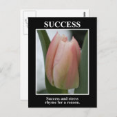 Success rhymes with stress for a reason postkarte (Vorne/Hinten)