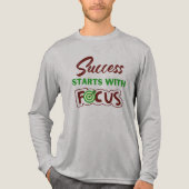 Success Starts With Focus Tri-Blend Shirt (Vorderseite)
