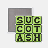Succotash, unerträglicher Mais & Lima Bean Dish. Magnet (Vorderseite/Rückseite)