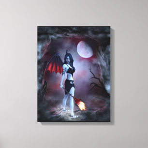Succubus-Fantasie Leinwanddruck