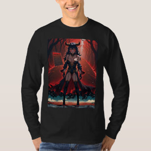 Succubus Kontakt am Kreuzweg: Anime Lilin Dämon T-Shirt