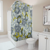 Succula chartreuse indigo duschvorhang (Beispiel)