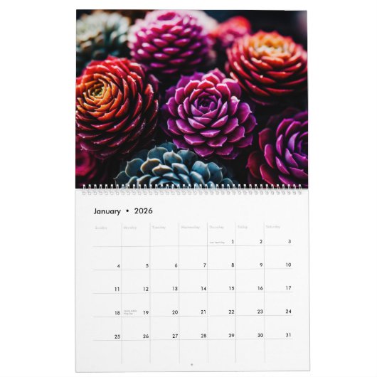 Succula-Kalender Kalender (Jan 2026)