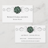Succulare floral shop Business Card Visitenkarte (Vorne/Hinten)
