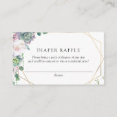 Succulare Gold Frame Diaper Raffle Enclosure Card Begleitkarte (Vorderseite)
