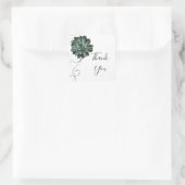 Succuled Dankeschön Aufkleber (Tasche)