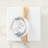 Succuled Gold Frame Vielen Dank Geschenkanhänger (Beispiel)