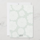 Succulent Bouquet Elegante Hochzeit Einladung (Rückseite)