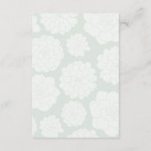 Succulent Bouquet Elegante Wedding Empfang Info Begleitkarte (Rückseite)