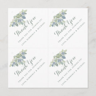 Succulent Bouquet Personalisiert Vielen Dank für I Einladung