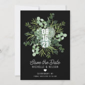 Succulent Bouquet Wedding Save the Date Einladung (Vorderseite)