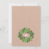 Succulent Bridal Polterabend Einladung (Rückseite)