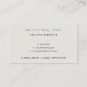 SUCCULENT CACTUS FLORAL GARDEN WATERCOLOR VISITENKARTE (Rückseite)